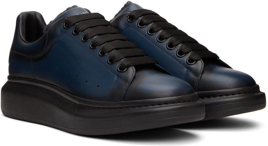 Alexander McQueen Black & Blue Oversized Sneakers - Picture 2