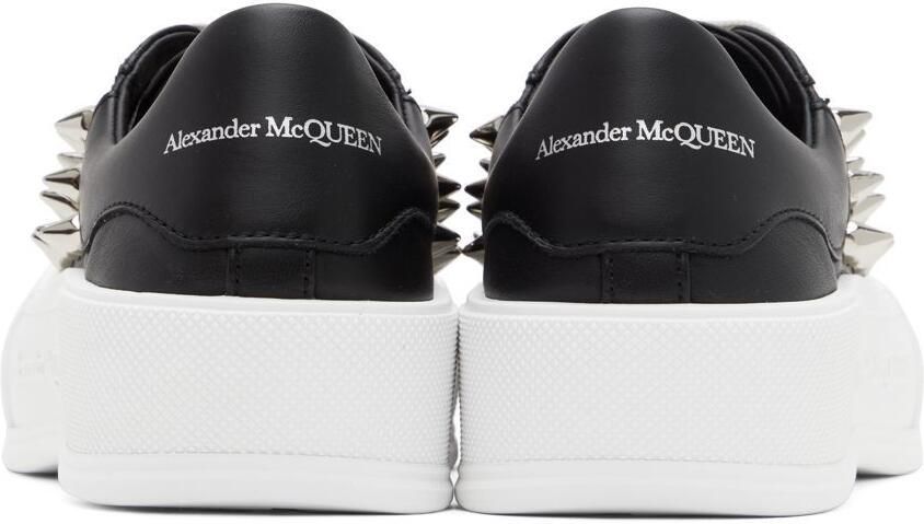 Alexander McQueen Black & White Deck Plimsoll Sneakers