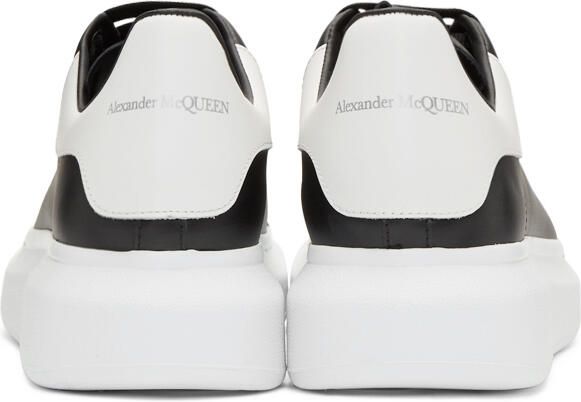 Alexander McQueen Black & White Oversized Sneakers - Picture 4