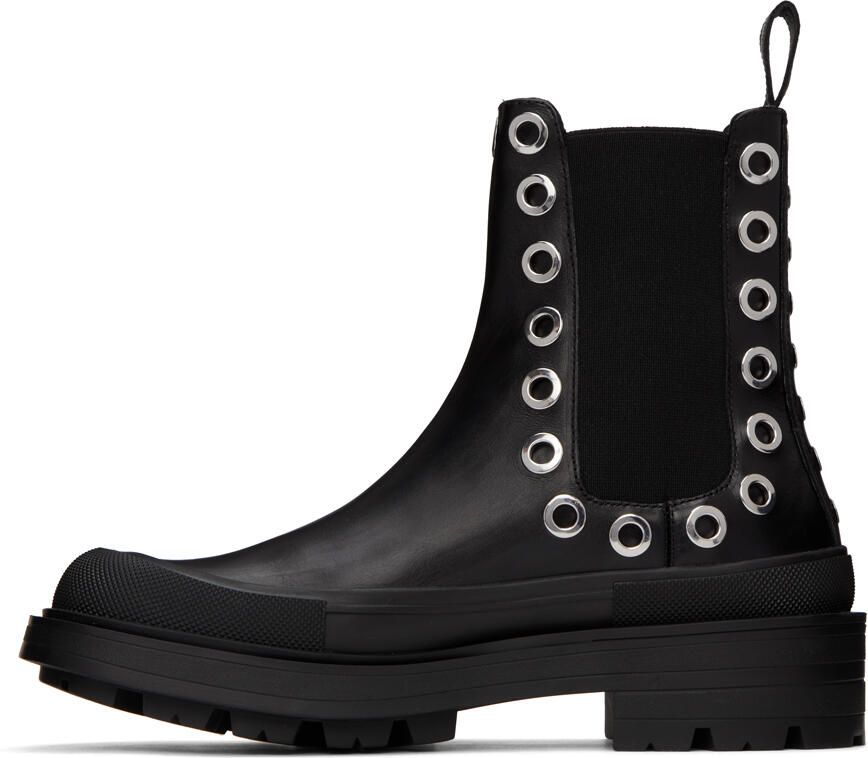 Alexander McQueen Black Boxcar Chelsea Boots - Picture 2