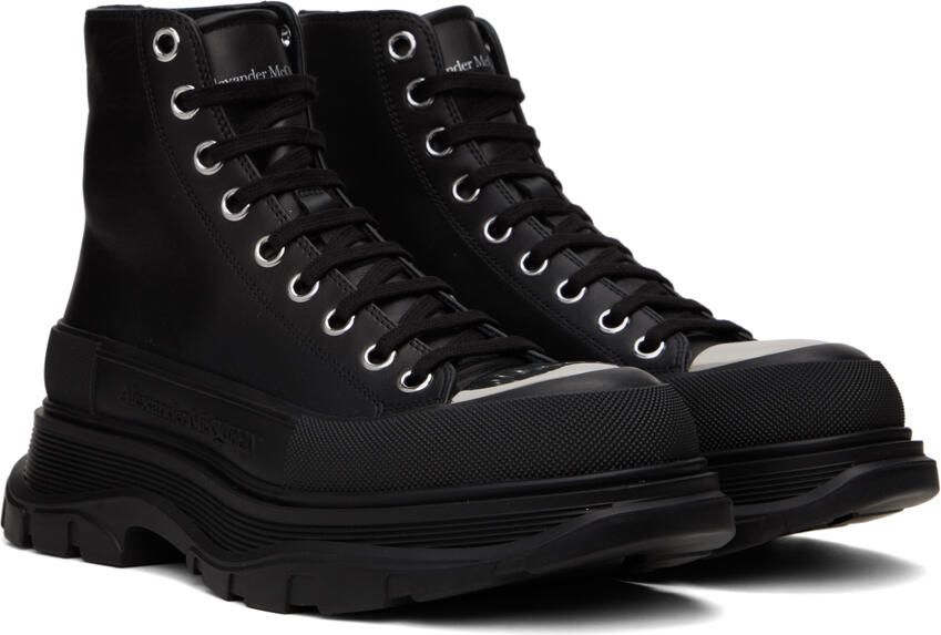 Alexander McQueen Black Boxer Dog Sneakers - Picture 2