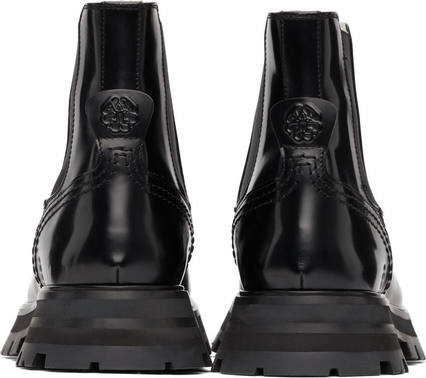 Alexander McQueen Black Brogue Boots