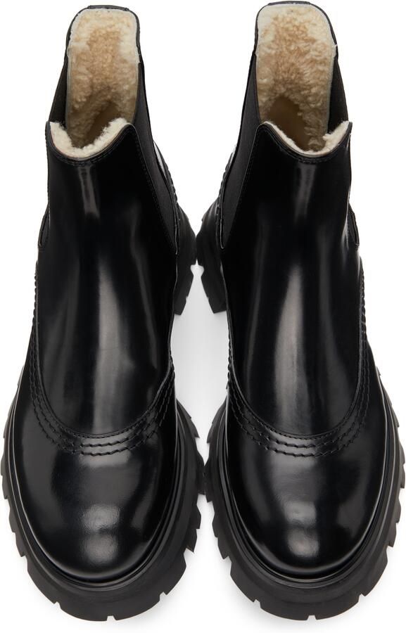 Alexander McQueen Black Brogue Boots - Picture 3