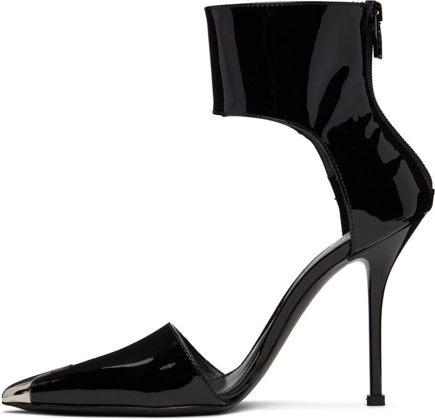 Alexander McQueen Black Harness Punk Heels - Picture 2