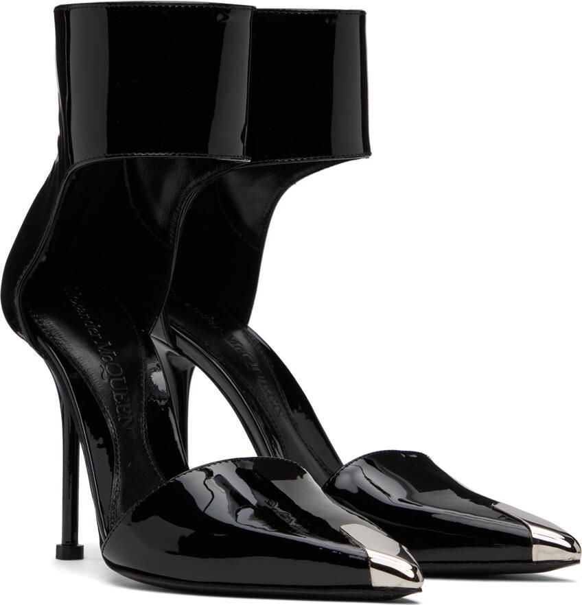 Alexander McQueen Black Harness Punk Heels