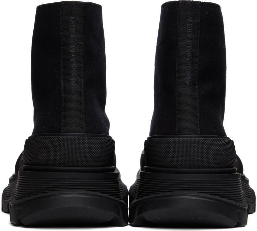 Alexander McQueen Black High Tread Slick Sneakers
