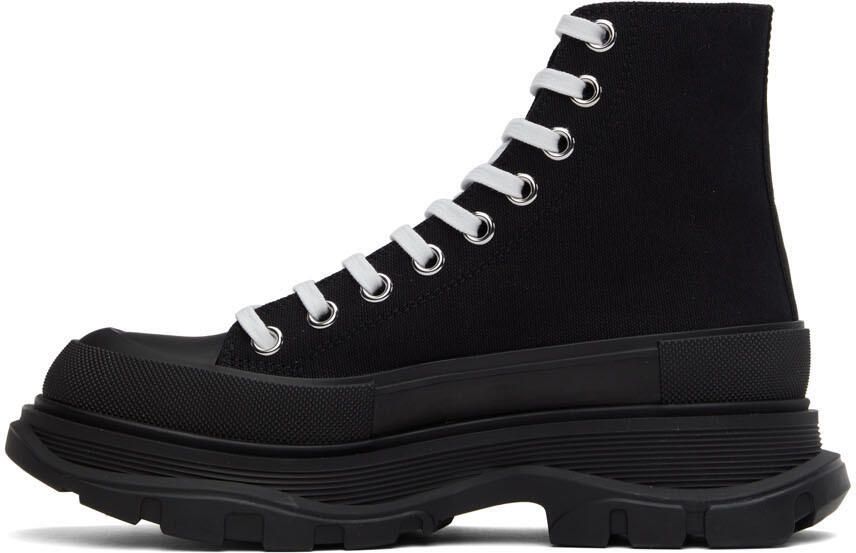 Alexander McQueen Black High Tread Slick Sneakers - Picture 3