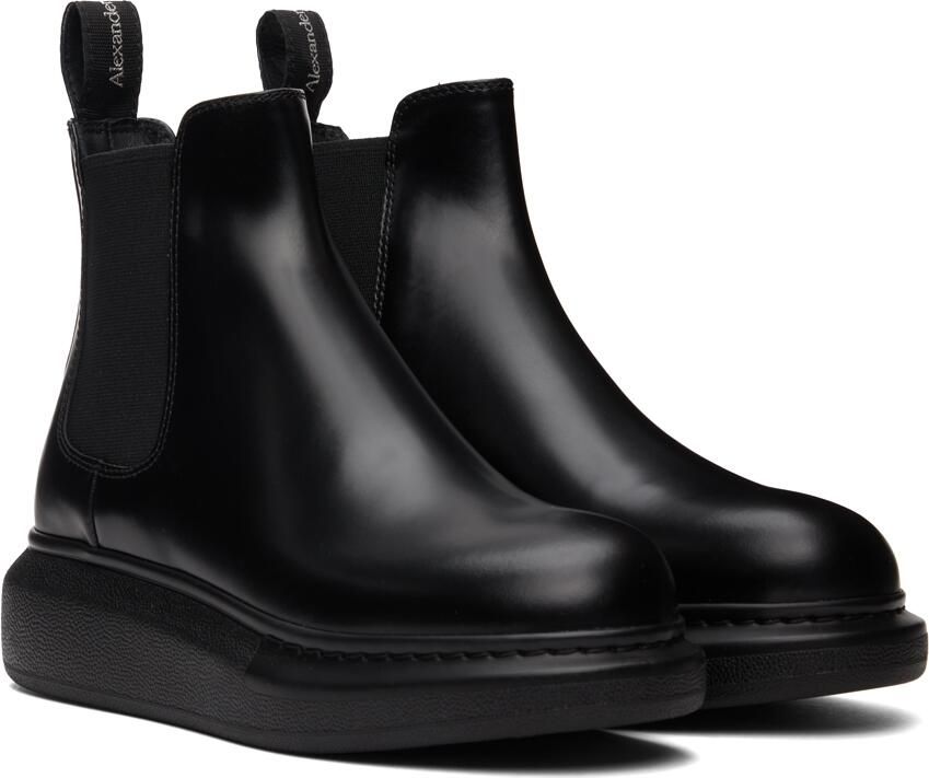 Alexander McQueen Black Hybrid Chelsea Boots - Picture 2