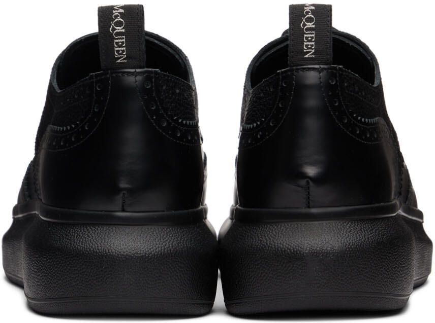 Alexander McQueen Black Hybrid Lace-Up Brogues