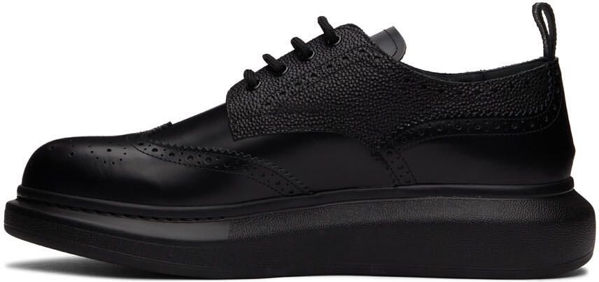 Alexander McQueen Black Hybrid Lace-Up Brogues - Picture 3