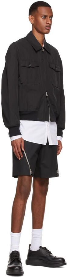 Alexander McQueen Black Hybrid Lace-Up Brogues - Picture 4