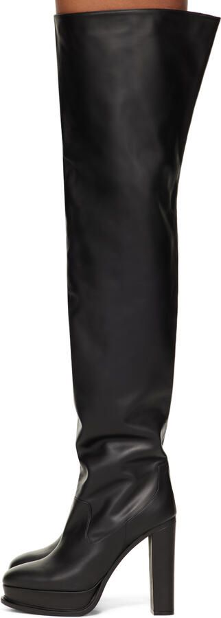 Alexander McQueen Black Leather Boots - Picture 3