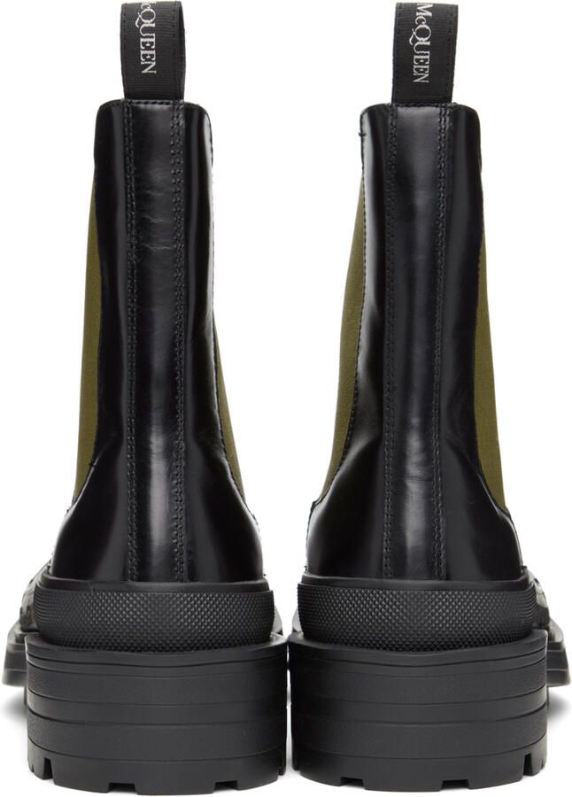 Alexander McQueen Black Leather Chelsea Boots - Picture 3