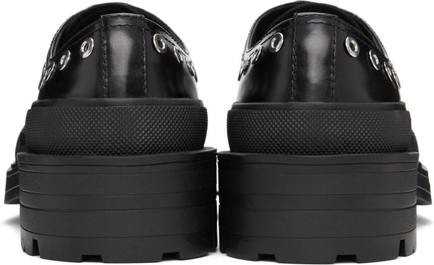 Alexander McQueen Black Leather Derbys