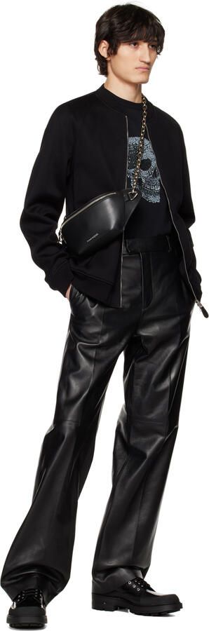 Alexander McQueen Black Leather Derbys - Picture 4