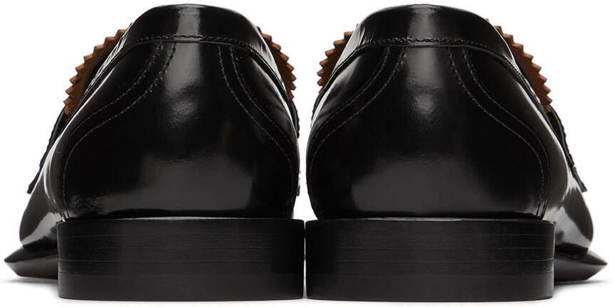 Alexander McQueen Black Leather Loafers