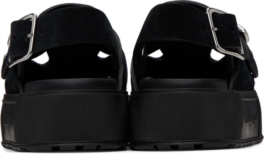 Alexander McQueen Black Mount Slick Sandals