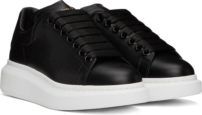Alexander McQueen Black Oversized Sneakers - Picture 2