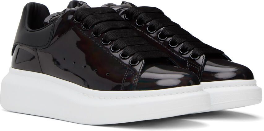 Alexander McQueen Black Oversized Sneakers - Picture 2