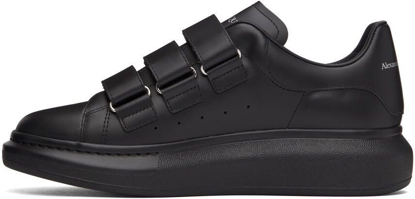 Alexander McQueen Black Oversized Triple Strap Sneakers - Picture 3