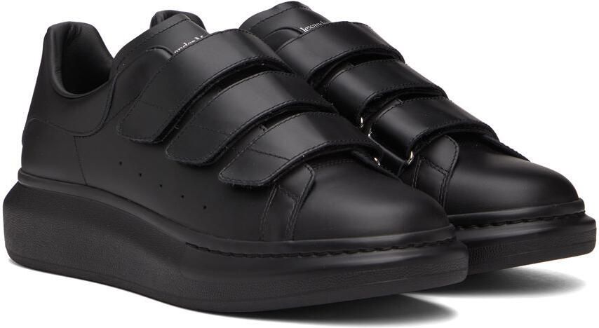 Alexander McQueen Black Oversized Triple Strap Sneakers - Picture 2
