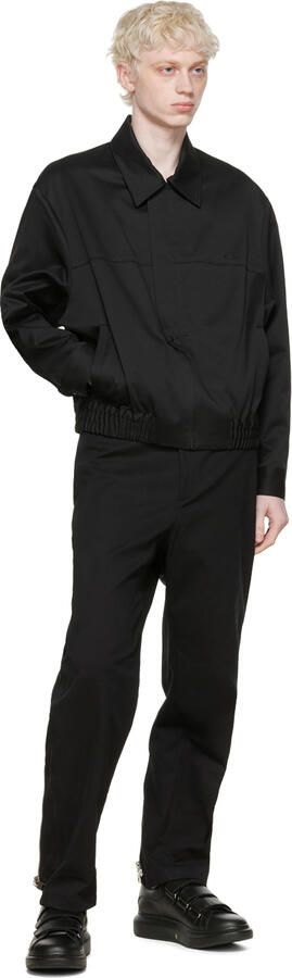 Alexander McQueen Black Oversized Triple Strap Sneakers - Picture 4