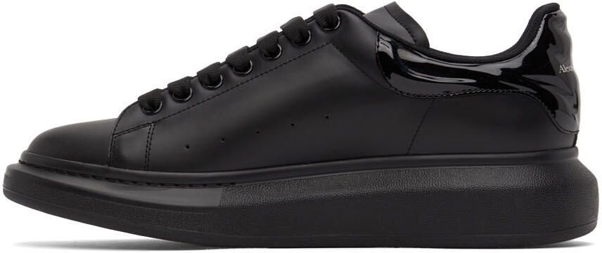 Alexander McQueen Black Patent Oversized Sneakers - Picture 2