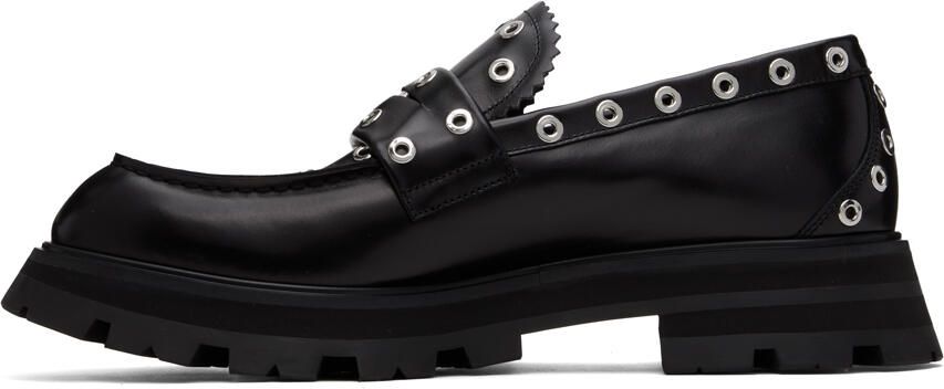 Alexander McQueen Black Penny Loafers - Picture 3