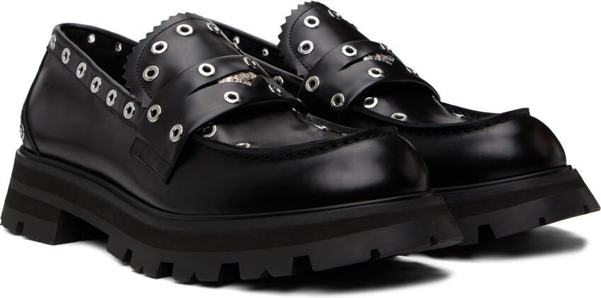 Alexander McQueen Black Penny Loafers - Picture 2