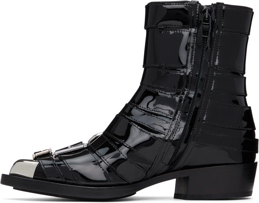 Alexander McQueen Black Punk Buckle Boot - Picture 3