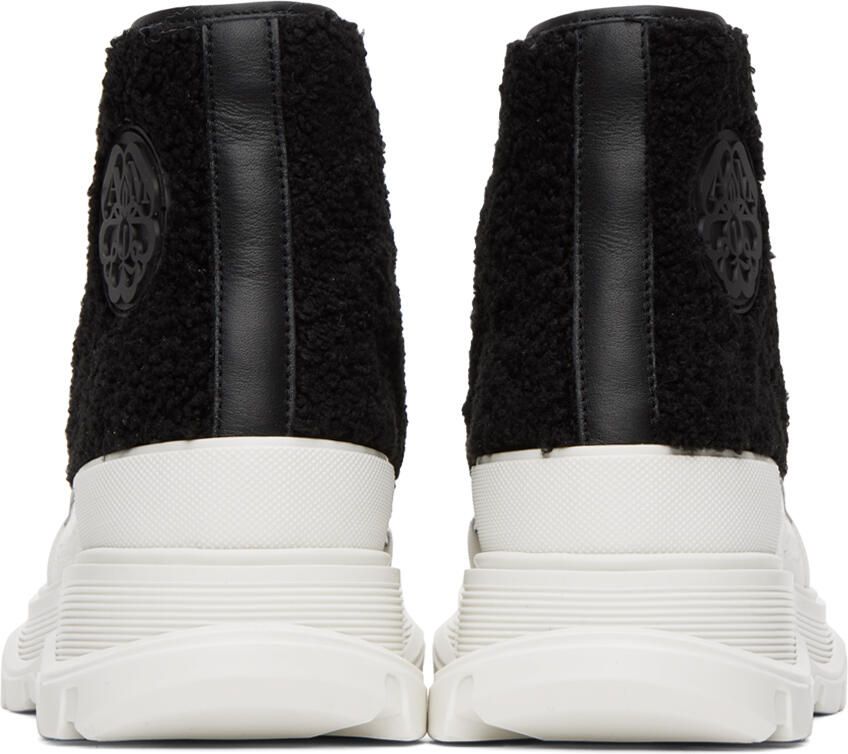 Alexander McQueen Black Shearling Sneakers