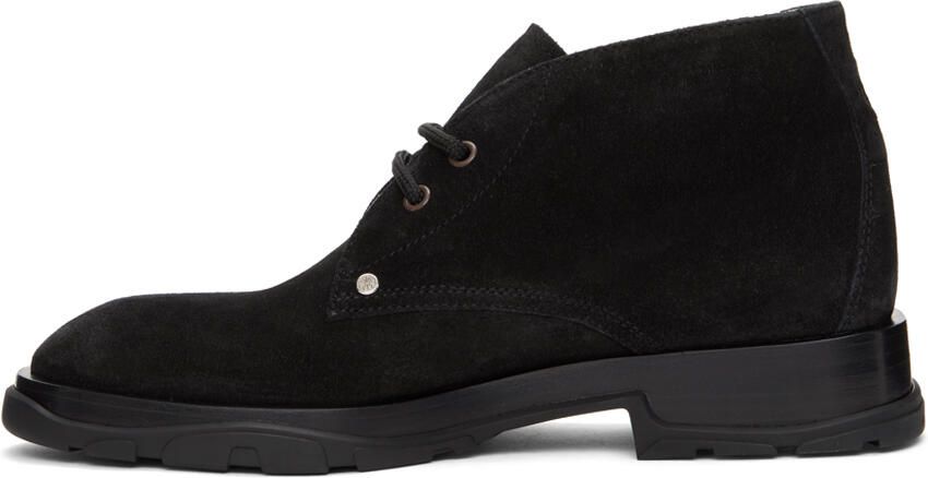Alexander McQueen Black Suede Desert Boots - Picture 3