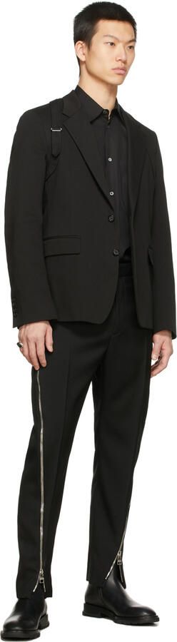 Alexander McQueen Black Swilly Zip-Up Boots - Picture 3