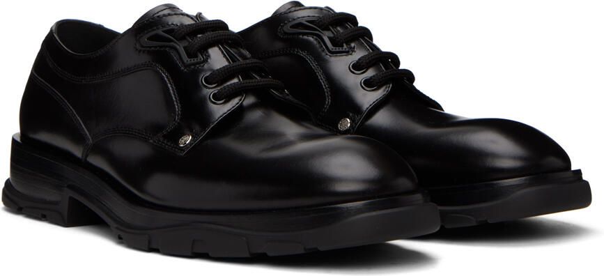 Alexander McQueen Black Tread Derbys - Picture 2