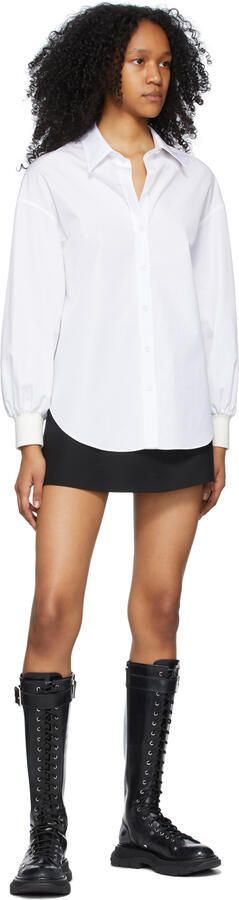 Alexander McQueen Black Tread Lace-Up Tall Boots - Picture 4