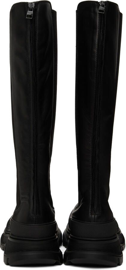 Alexander McQueen Black Tread Slick Boots - Picture 3