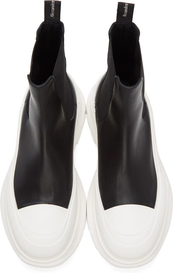 Alexander McQueen Black Tread Slick Chelsea Boots - Picture 3