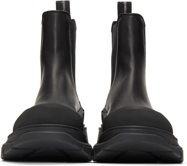 Alexander McQueen Black Tread Slick Chelsea Boots - Picture 2