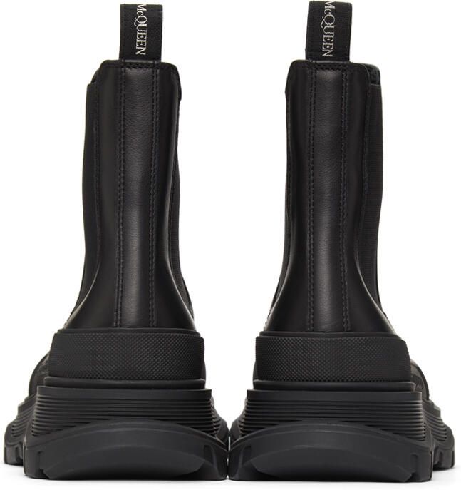 Alexander McQueen Black Tread Slick Chelsea Boots - Picture 4