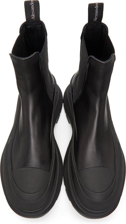 Alexander McQueen Black Tread Slick Chelsea Boots - Picture 3