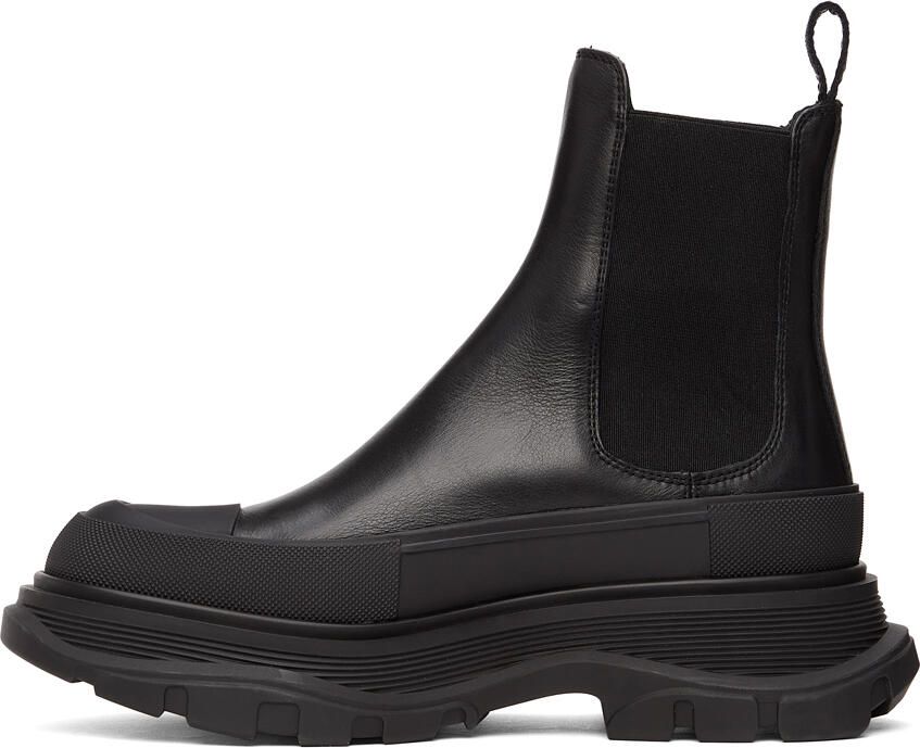 Alexander McQueen Black Tread Slick Chelsea Boots - Picture 3