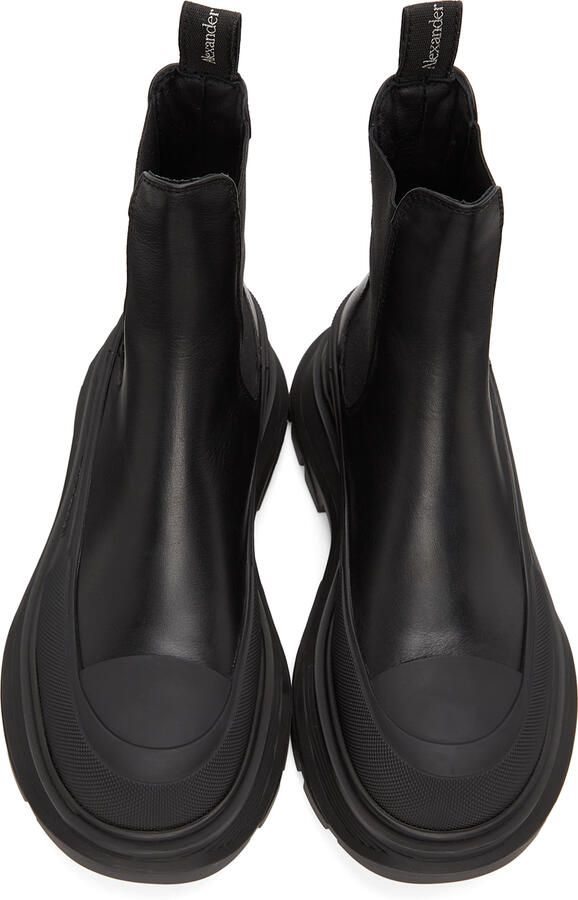 Alexander McQueen Black Tread Slick Chelsea Boots - Picture 4