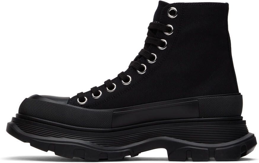 Alexander McQueen Black Tread Slick High Sneakers - Picture 3