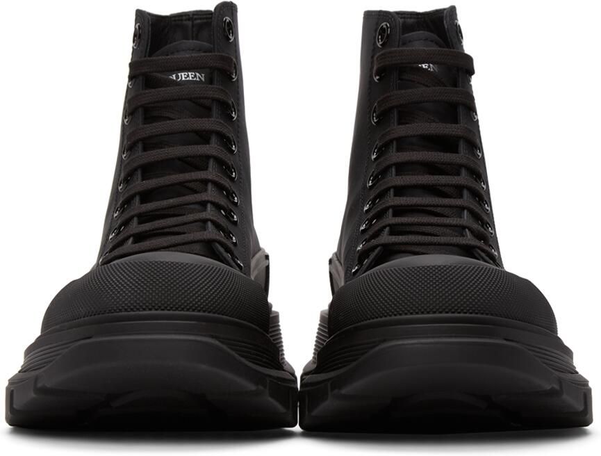 Alexander McQueen Black Tread Slick High Sneakers - Picture 3