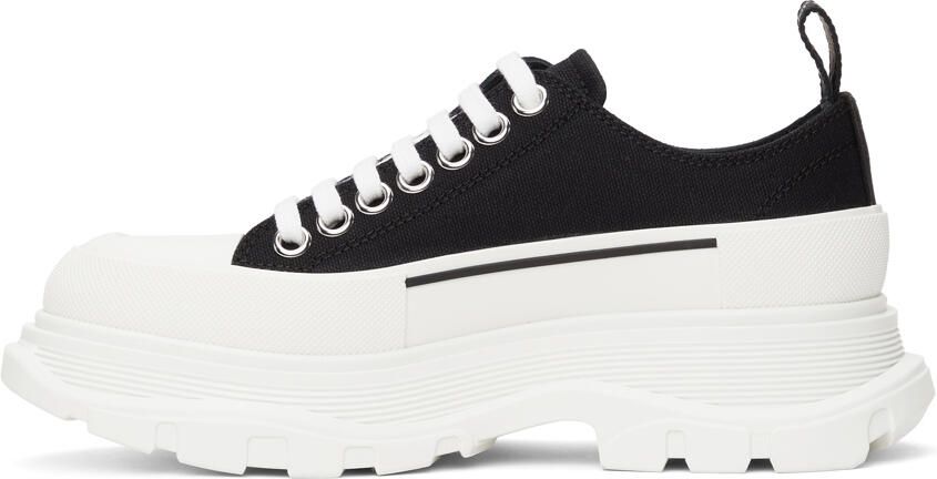 Alexander McQueen Black Tread Slick Low Sneakers - Picture 4