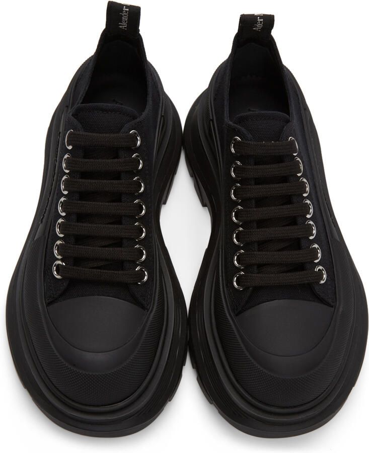 Alexander McQueen Black Tread Slick Sneakers