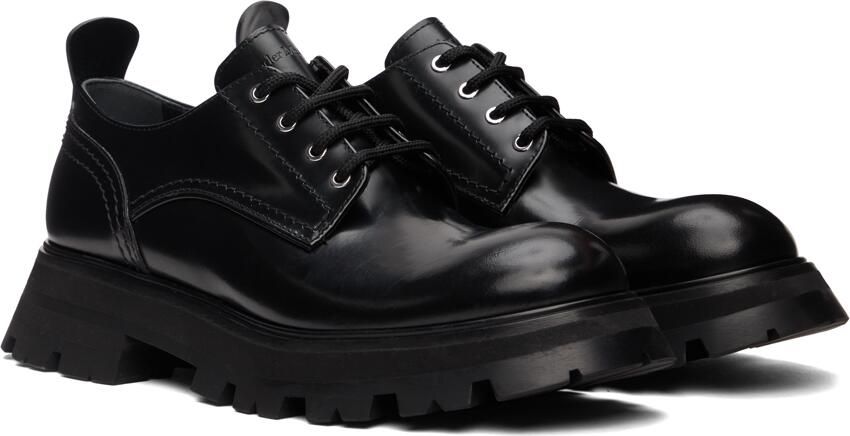 Alexander McQueen Black Wander Derbys - Picture 2