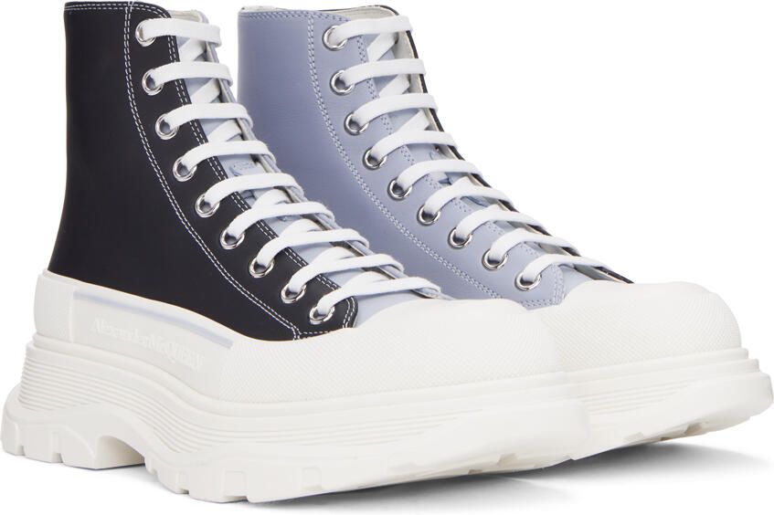 Alexander McQueen Blue & Black Boxer Dog Sneakers - Picture 2