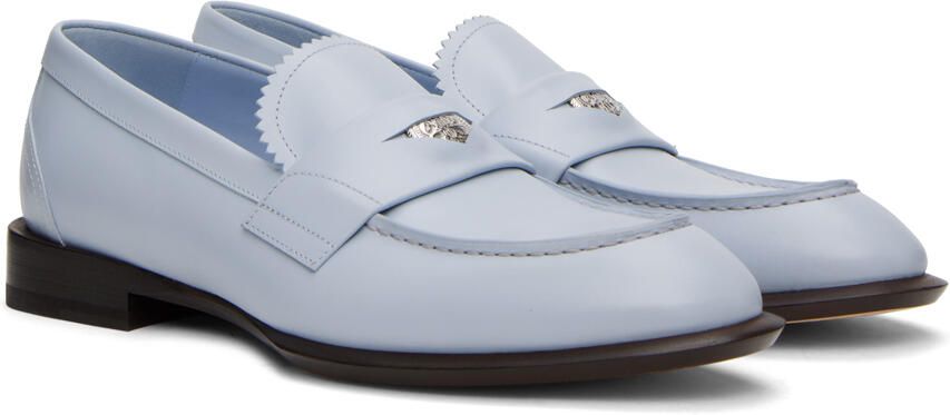 Alexander McQueen Blue Seal Logo Loafers - Picture 2