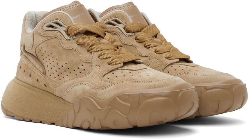 Alexander McQueen Brown Court Low-Top Sneakers - Picture 2